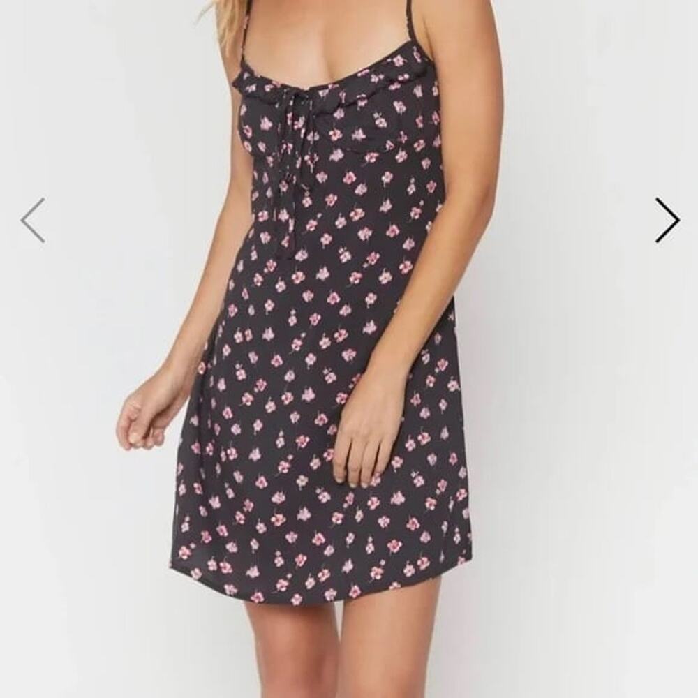 Spiritual Gangster Women's All Day Challis Cami Dress Ruffle mini dress